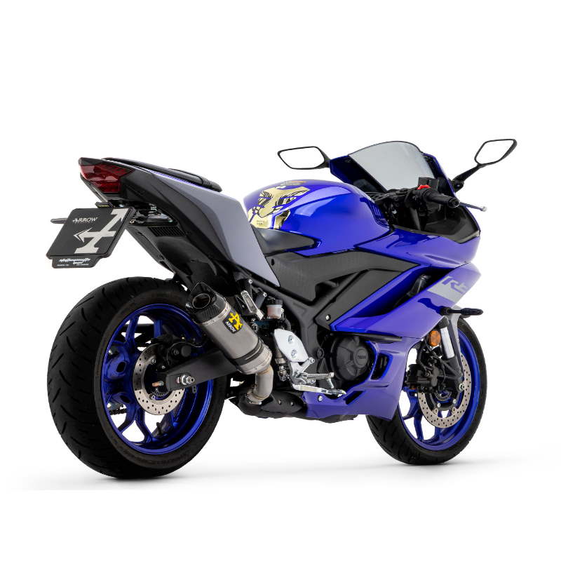 Escape titanio fondo carbono Arrow Yamaha MT-03, YZF R3 / R25 15-